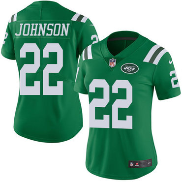 Nike Jets #22 Trumaine Johnson Green Women's Stitched NFL Limited Rush Jersey Nike Jets #22 Trumaine Johnson Green Women's Stitched NFL Limited Rush Jersey