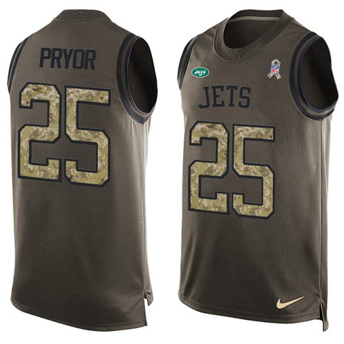 Nike Jets #25 Calvin Pryor Green Men's Stitched NFL Limited Salute To Service Tank Top Jersey Nike Jets #25 Calvin Pryor Green Men's Stitched NFL Limited Salute To Service Tank Top Jersey