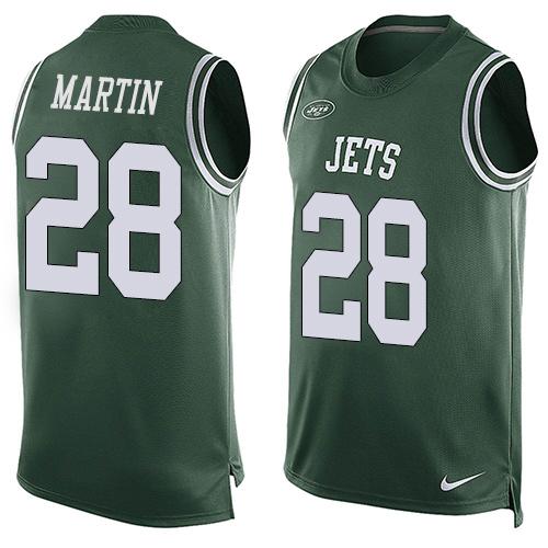 Nike Jets #28 Curtis Martin Green Team Color Men's Stitched NFL Limited Tank Top Jersey Nike Jets #28 Curtis Martin Green Team Color Men's Stitched NFL Limited Tank Top Jersey