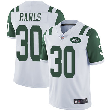 Nike Jets #30 Thomas Rawls White Men's Stitched NFL Vapor Untouchable Limited Jersey