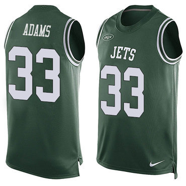 Nike Jets #33 Jamal Adams Green Team Color Men's Stitched NFL Limited Tank Top Jersey Nike Jets #33 Jamal Adams Green Team Color Men's Stitched NFL Limited Tank Top Jersey