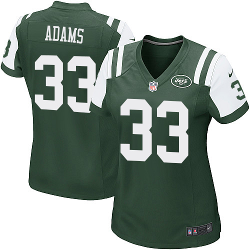 Nike Jets #33 Jamal Adams Green Team Color Women's Stitched NFL Elite Jersey