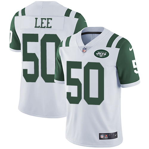 Nike Jets #50 Darron Lee White Men's Stitched NFL Vapor Untouchable Limited Jersey Nike Jets #50 Darron Lee White Men's Stitched NFL Vapor Untouchable Limited Jersey
