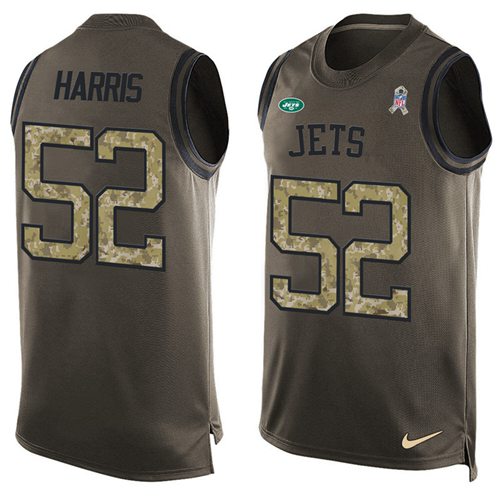 Nike Jets #52 David Harris Green Men's Stitched NFL Limited Salute To Service Tank Top Jersey Nike Jets #52 David Harris Green Men's Stitched NFL Limited Salute To Service Tank Top Jersey