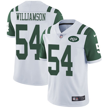Nike Jets #54 Avery Williamson White Men's Stitched NFL Vapor Untouchable Limited Jersey