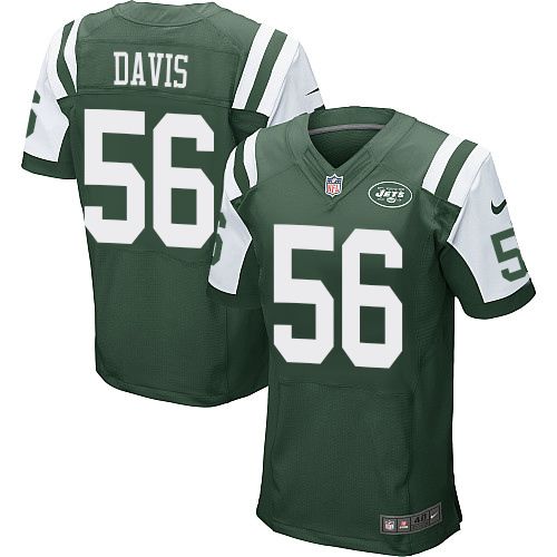Nike Jets #56 Demario Davis Green Team Color Men's Stitched NFL Elite Jersey Nike Jets #56 Demario Davis Green Team Color Men's Stitched NFL Elite Jersey