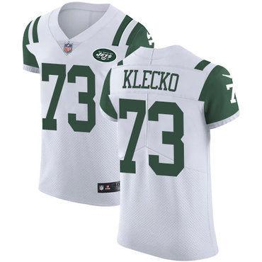 Nike Jets #73 Joe Klecko White Men's Stitched NFL Vapor Untouchable Elite Jersey Nike Jets #73 Joe Klecko White Men's Stitched NFL Vapor Untouchable Elite Jersey