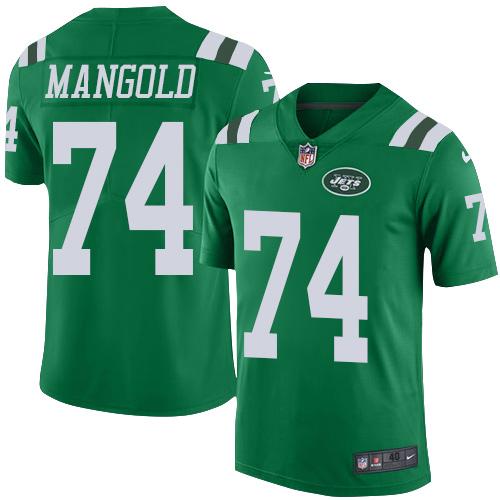 Nike Jets #74 Nick Mangold Green Men's Stitched NFL Elite Rush Jersey Nike Jets #74 Nick Mangold Green Men's Stitched NFL Elite Rush Jersey