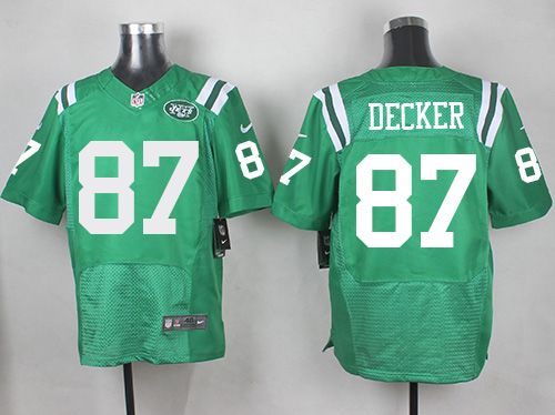 Nike Jets #87 Eric Decker Green Men's Stitched NFL Elite Rush Jersey