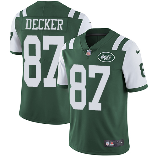 Nike Jets #87 Eric Decker Green Team Color Men's Stitched NFL Vapor Untouchable Limited Jersey Nike Jets #87 Eric Decker Green Team Color Men's Stitched NFL Vapor Untouchable Limited Jersey