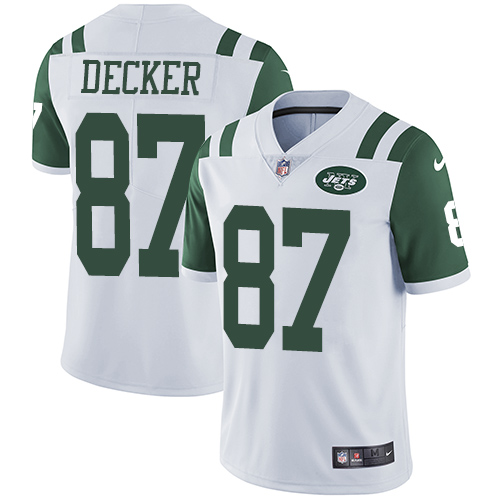 Nike Jets #87 Eric Decker White Men's Stitched NFL Vapor Untouchable Limited Jersey Nike Jets #87 Eric Decker White Men's Stitched NFL Vapor Untouchable Limited Jersey