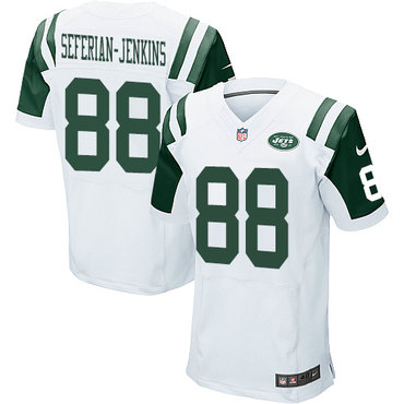 Nike Jets #88 Austin Seferian-Jenkins White Men's Stitched NFL Elite Jersey
