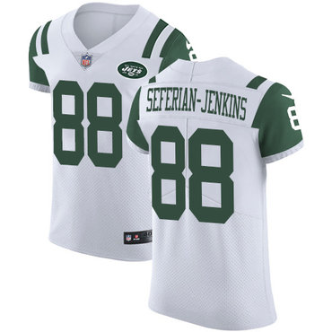 Nike Jets #88 Austin Seferian-Jenkins White Men's Stitched NFL Vapor Untouchable Elite Jersey Nike Jets #88 Austin Seferian-Jenkins White Men's Stitched NFL Vapor Untouchable Elite Jersey