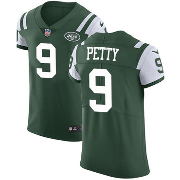 Nike Jets #9 Bryce Petty Green Team Color Men's Stitched NFL Vapor Untouchable Elite Jersey Nike Jets #9 Bryce Petty Green Team Color Men's Stitched NFL Vapor Untouchable Elite Jersey