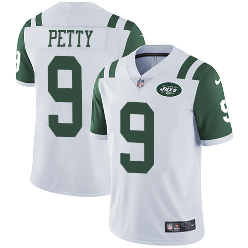 Nike Jets #9 Bryce Petty White Men's Stitched NFL Vapor Untouchable Limited Jersey Nike Jets #9 Bryce Petty White Men's Stitched NFL Vapor Untouchable Limited Jersey