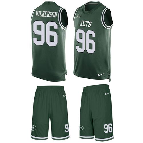 Nike Jets #96 Muhammad Wilkerson Green Team Color Men's Stitched NFL Limited Tank Top Suit Jersey Nike Jets #96 Muhammad Wilkerson Green Team Color Men's Stitched NFL Limited Tank Top Suit Jersey