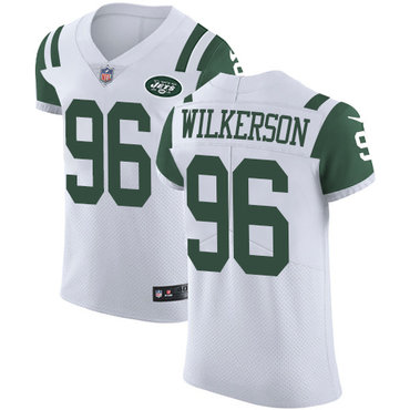 Nike Jets #96 Muhammad Wilkerson White Men's Stitched NFL Vapor Untouchable Elite Jersey Nike Jets #96 Muhammad Wilkerson White Men's Stitched NFL Vapor Untouchable Elite Jersey