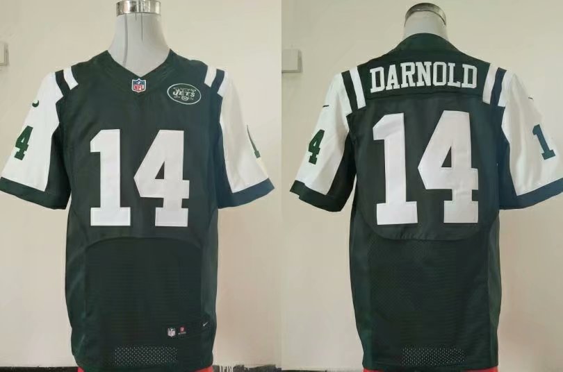 Nike Jets 14 Sam Darnold Green Elite Jersey