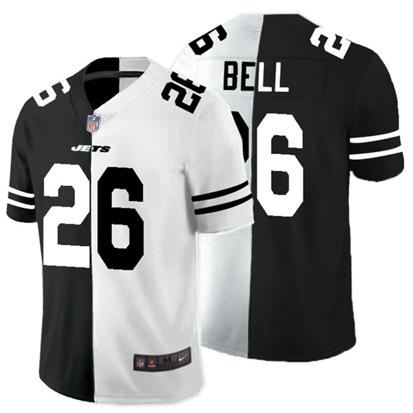Nike Jets 26 Le'Veon Bell Black And White Split Vapor Untouchable Limited Jersey Nike Jets 26 Le'Veon Bell Black And White Split Vapor Untouchable Limited Jersey