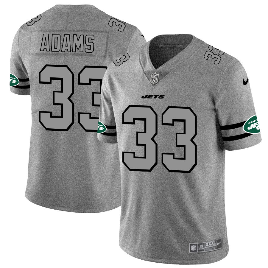 Nike Jets 33 Jamal Adams 2019 Gray Gridiron Gray Vapor Untouchable Limited Jersey Nike Jets 33 Jamal Adams 2019 Gray Gridiron Gray Vapor Untouchable Limited Jersey