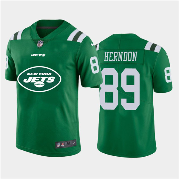 Nike Jets 89 Chris Herndon Green Team Big Logo Vapor Untouchable Limited Jersey Nike Jets 89 Chris Herndon Green Team Big Logo Vapor Untouchable Limited Jersey