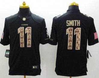 Nike Kansas City Chiefs #11 Alex Smith Black NFL Limited Salute to Service jersey Nike Kansas City Chiefs #11 Alex Smith Black NFL Limited Salute to Service jersey
