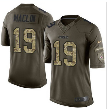 Nike Kansas City Chiefs #19 Jeremy Maclin Green Men's Stitched NFL Limited Salute to Service Jersey Nike Kansas City Chiefs #19 Jeremy Maclin Green Men's Stitched NFL Limited Salute to Service Jersey