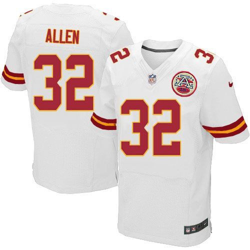 Nike Kansas City Chiefs #32 Marcus Allen White Men's Stitched NFL Elite Jersey Nike Kansas City Chiefs #32 Marcus Allen White Men's Stitched NFL Elite Jersey