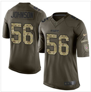 Nike Kansas City Chiefs #56 Derrick Johnson Green Men's Stitched NFL Limited Salute to Service Jersey Nike Kansas City Chiefs #56 Derrick Johnson Green Men's Stitched NFL Limited Salute to Service Jersey