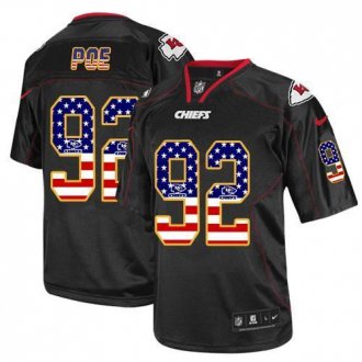 Nike Kansas City Chiefs #92 Dontari Poe Black NFL Elite USA Flag Fashion Jersey Nike Kansas City Chiefs #92 Dontari Poe Black NFL Elite USA Flag Fashion Jersey