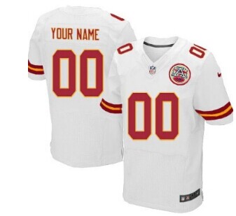 Nike Kansas City Chiefs Customized White Elite Jersey Nike Kansas City Chiefs Customized White Elite Jersey