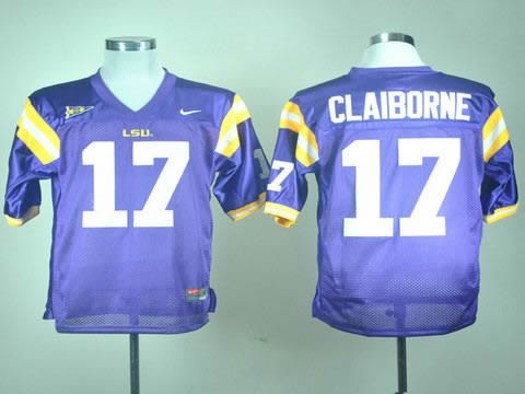 NEW LSU Tigers Morris Claiborne 17 Purple College Football Jerseys NEW LSU Tigers Morris Claiborne 17 Purple College Football Jerseys