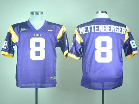 NEW LSU Tigers Zach Mettenberger 8 Purple College Football Jerseys NEW LSU Tigers Zach Mettenberger 8 Purple College Football Jerseys