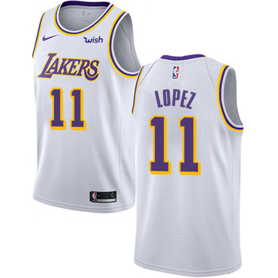 Nike Lakers #11 Brook Lopez White NBA Swingman Association Edition Jersey Nike Lakers #11 Brook Lopez White NBA Swingman Association Edition Jersey
