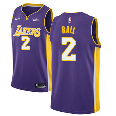 Nike Lakers #2 Lonzo Ball Purple Youth NBA Swingman Statement Edition Jersey Nike Lakers #2 Lonzo Ball Purple Youth NBA Swingman Statement Edition Jersey