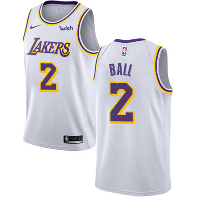 Nike Lakers #2 Lonzo Ball White Youth NBA Swingman Association Edition Jersey Nike Lakers #2 Lonzo Ball White Youth NBA Swingman Association Edition Jersey
