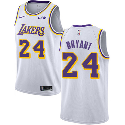 Nike Lakers #24 Kobe Bryant White NBA Swingman Association Edition Jersey Nike Lakers #24 Kobe Bryant White NBA Swingman Association Edition Jersey