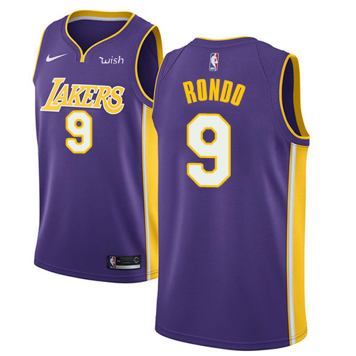 Nike Lakers #9 Rajon Rondo Purple Women's NBA Swingman Statement Edition Jersey Nike Lakers #9 Rajon Rondo Purple Women's NBA Swingman Statement Edition Jersey