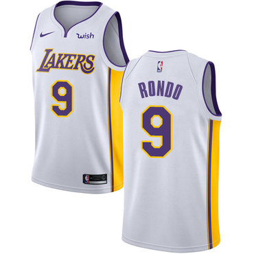 Nike Lakers #9 Rajon Rondo White Women's NBA Swingman Association Edition Jersey Nike Lakers #9 Rajon Rondo White Women's NBA Swingman Association Edition Jersey