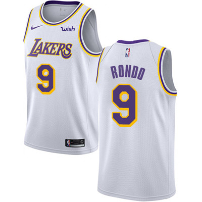 Nike Lakers #9 Rajon Rondo White Women's NBA Swingman Association Edition Jersey Nike Lakers #9 Rajon Rondo White Women's NBA Swingman Association Edition Jersey
