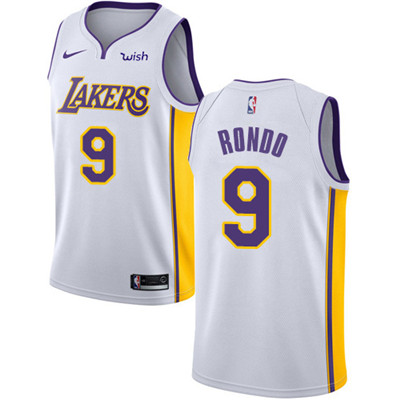 Nike Lakers #9 Rajon Rondo White Youth NBA Swingman Association Edition Jersey Nike Lakers #9 Rajon Rondo White Youth NBA Swingman Association Edition Jersey