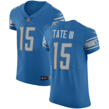 Nike Lions #15 Golden Tate III Blue Team Color Men's Stitched NFL Vapor Untouchable Elite Jersey Nike Lions #15 Golden Tate III Blue Team Color Men's Stitched NFL Vapor Untouchable Elite Jersey
