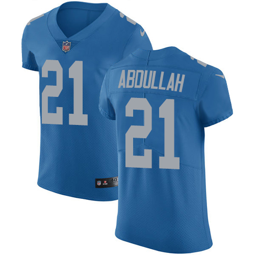 Nike Lions #21 Ameer Abdullah Blue Throwback Men's Stitched NFL Vapor Untouchable Elite Jersey Nike Lions #21 Ameer Abdullah Blue Throwback Men's Stitched NFL Vapor Untouchable Elite Jersey