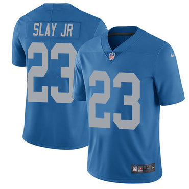 Nike Lions #23 Darius Slay Jr Blue Throwback Youth Stitched NFL Limited Jersey