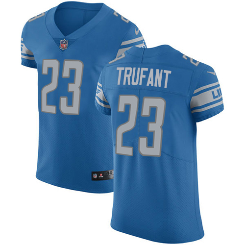 Nike Lions #23 Desmond Trufant Blue Team Color Men's Stitched NFL Vapor Untouchable Elite Jersey Nike Lions #23 Desmond Trufant Blue Team Color Men's Stitched NFL Vapor Untouchable Elite Jersey