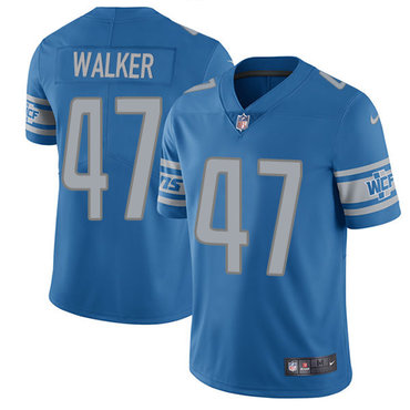 Nike Lions #47 Tracy Walker Blue Team Color Men's Stitched NFL Vapor Untouchable Limited Jersey Nike Lions #47 Tracy Walker Blue Team Color Men's Stitched NFL Vapor Untouchable Limited Jersey