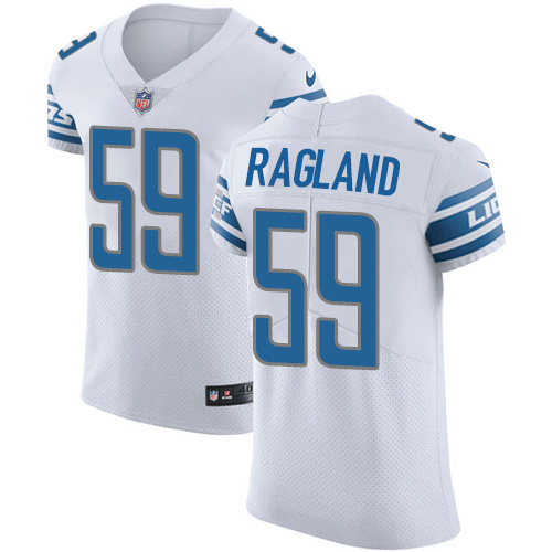Nike Lions #59 Reggie Ragland White Men's Stitched NFL New Elite Jersey Nike Lions #59 Reggie Ragland White Men's Stitched NFL New Elite Jersey
