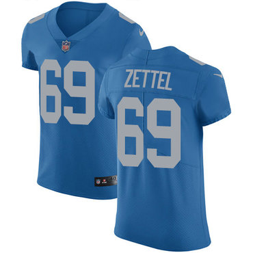 Nike Lions #69 Anthony Zettel Blue Throwback Men's Stitched NFL Vapor Untouchable Elite Jersey Nike Lions #69 Anthony Zettel Blue Throwback Men's Stitched NFL Vapor Untouchable Elite Jersey