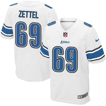Nike Lions #69 Anthony Zettel White Men's Stitched NFL Elite Jersey Nike Lions #69 Anthony Zettel White Men's Stitched NFL Elite Jersey