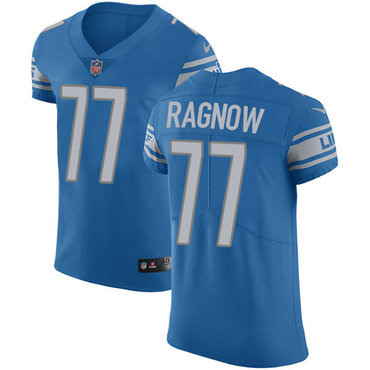 Nike Lions #77 Frank Ragnow Blue Team Color Men's Stitched NFL Vapor Untouchable Elite Jersey Nike Lions #77 Frank Ragnow Blue Team Color Men's Stitched NFL Vapor Untouchable Elite Jersey
